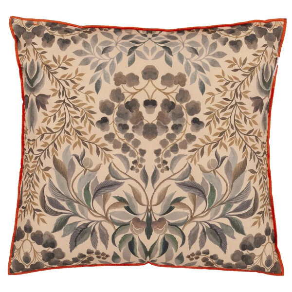 Ikebana Damask Coral Cusion, Designers Guild  2