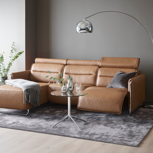 Emily steel 2-sitssoffa med longseat och power, Stressless  5