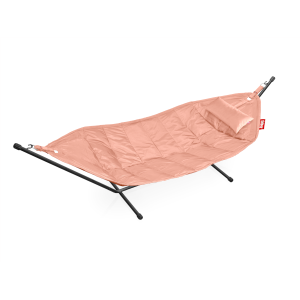 Headdemock hängmatta pink shrimp incl. rack black & pillow, Fatboy