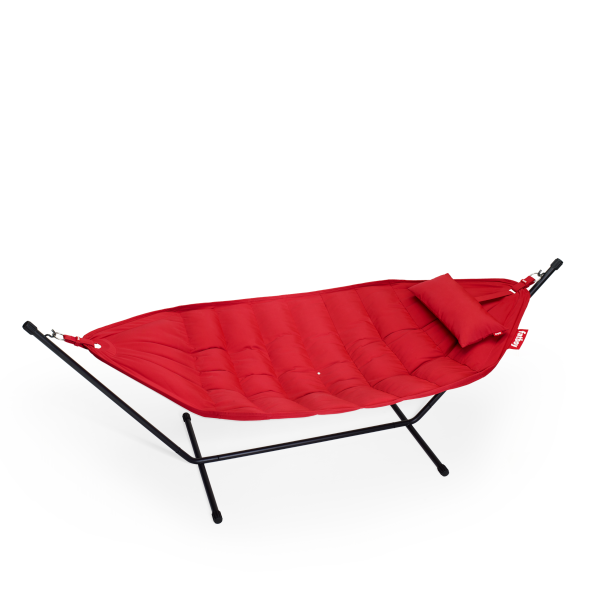 Headdemock hängmatta superb red incl. pillow & rack black, Fatboy