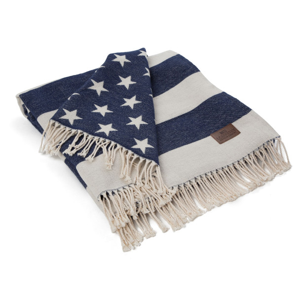 Flag Throw White/Navy, 130x170, Lexington