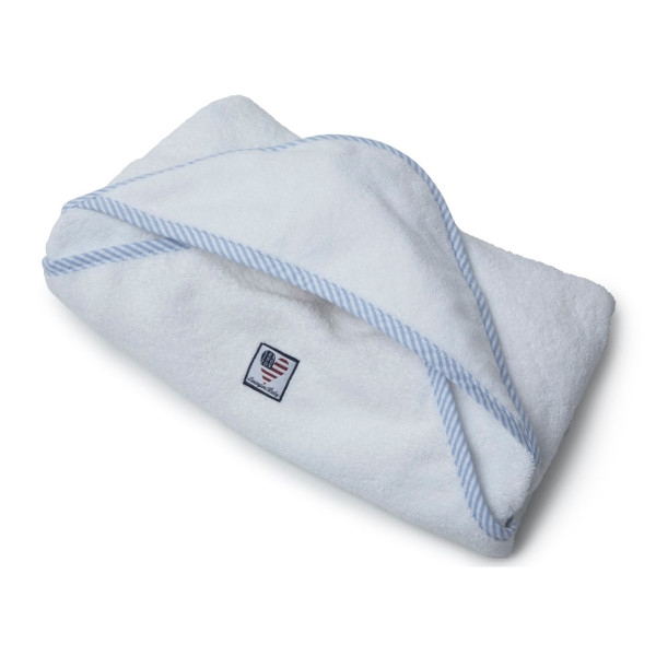 Baby Terry Towel White/Blue, 100x100, Lexington