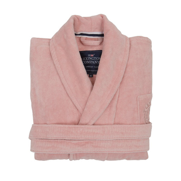 Lexington Hotel Velour Robe Pink L, Lexington