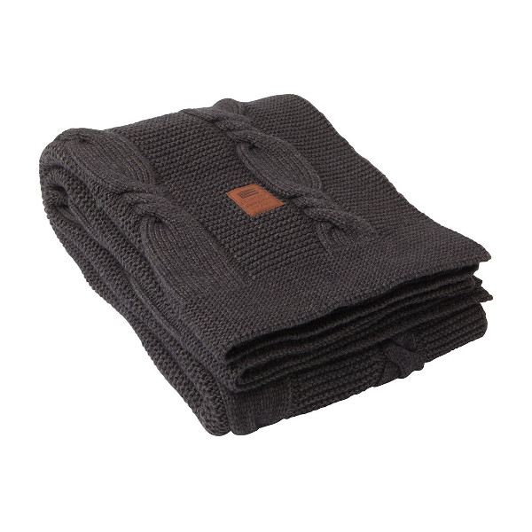 Knitted Throw Gray, 130x170, Lexington  1