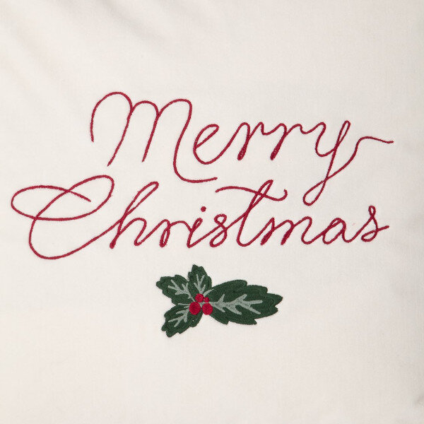 Merry Christmas Cotton Velvet Pillow Cover 50 x 50 cm, Lexington  4