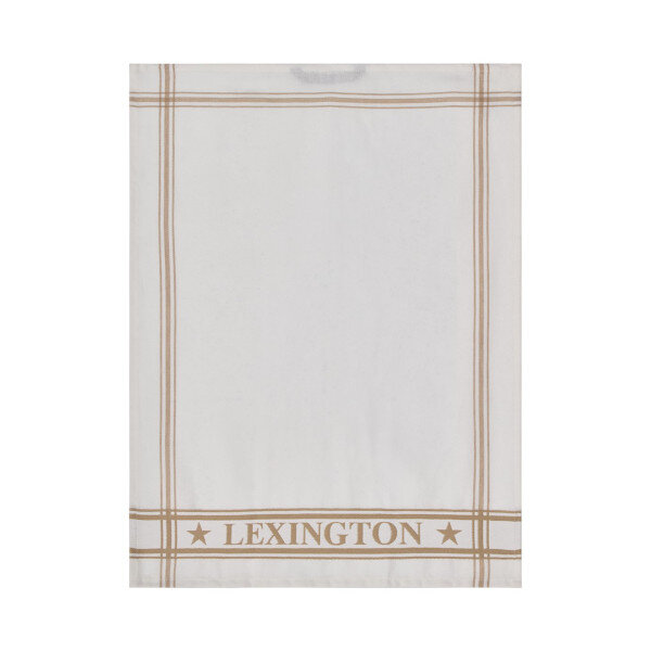 Cotton Jacquard kitchen towel beige/white- set of 2, Lexington  2