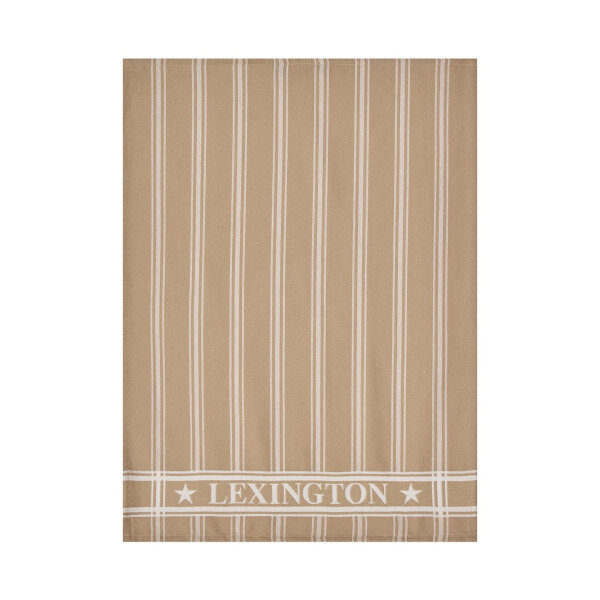 Cotton Jacquard kitchen towel beige/white- set of 2, Lexington  3