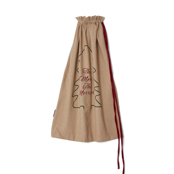 Jute/Cotton Christmas Gift Sack (95cm high) Natural, One Size, Lexington