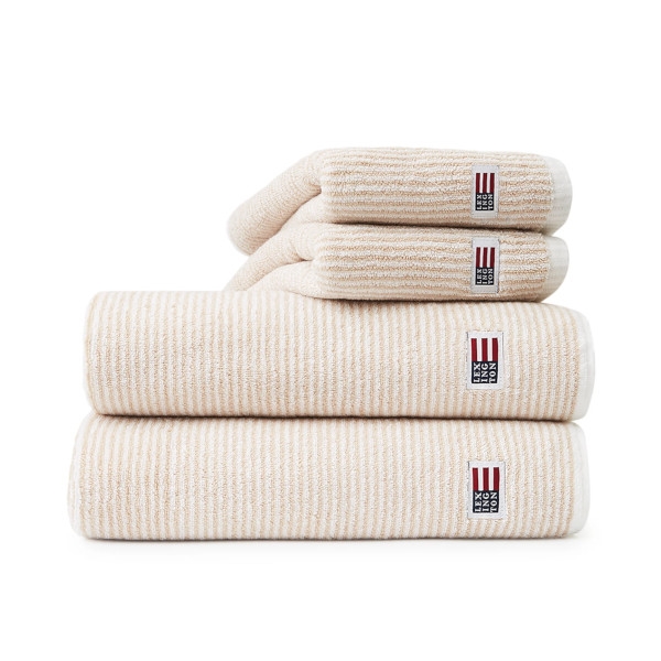 Original Towel white/tan striped, Lexington