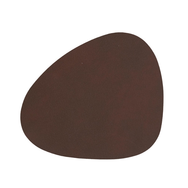 Glasunderlägg Mat Curve dark brown, Lind DNA