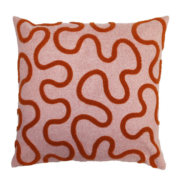 Virrvarr kuddfodral 45x45 cm rosa/orange, Redlunds