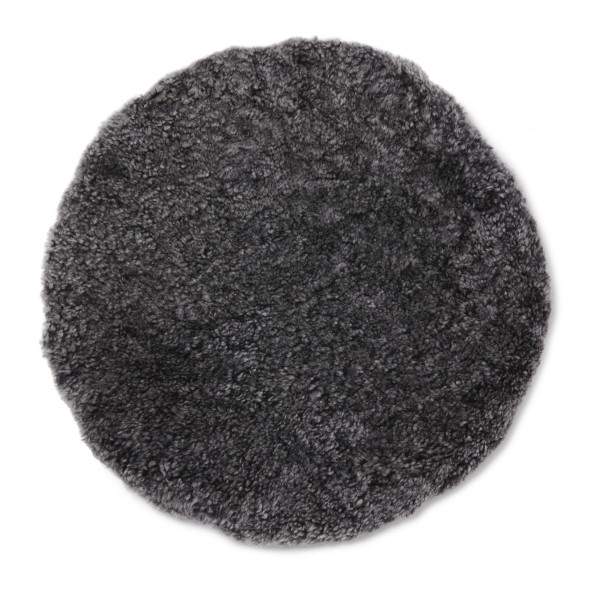 Curly pad rund 34cm - Dark Grey, Skinnwille