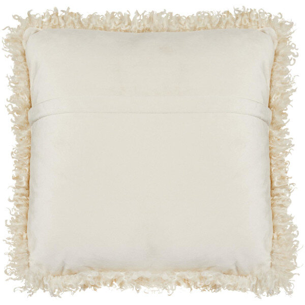 Wooly cushion beige faux fur, Skinnwille  2