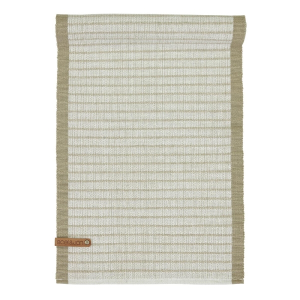 Rib Stripe Löpare beige 35 x 120 cm, Boel och Jan